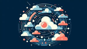 ابرها در فضای مشکی