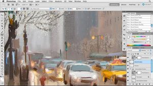 Lynda Digital Painting Street Scene