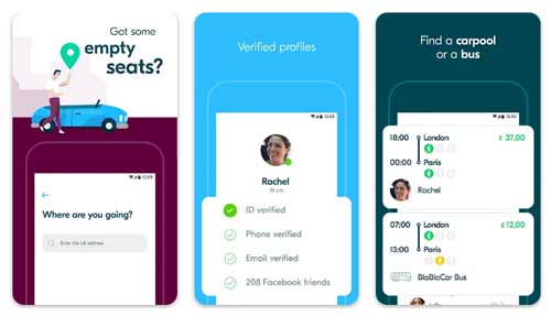 اپلیکیشن بلا بلا کار BlaBlaCar