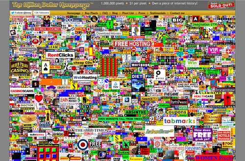 The Million Dollar Homepage (هوم پیج میلیون دلاری)