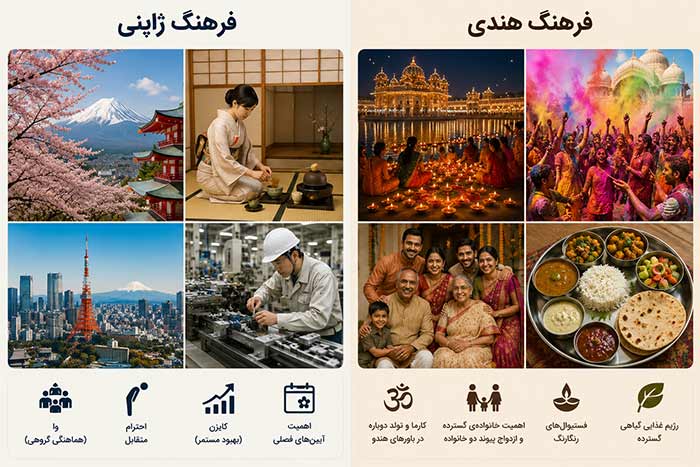 جامعه شناسی فرهنگ هندی / فرهنگ ژاپنی