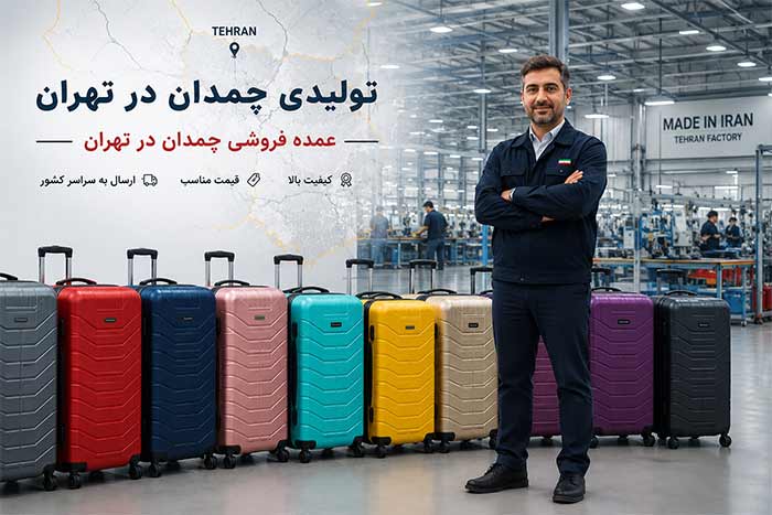 6 تولیدی چمدان در تهران (عمده فروشی چمدان در تهران)