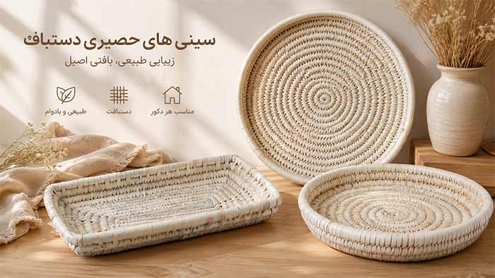 راهنمای خرید سینی حصیری