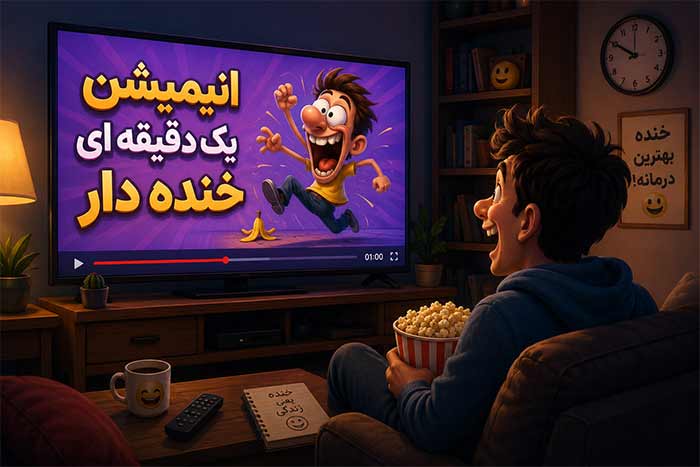 انیمیشن انیمیشن یک دقیقه ای خنده دار: 6 بهترین کوتاه دوبله شده